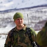 Sverre Magnus de Noruega en su primera visita a las Fuerzas Armadas de Noruega