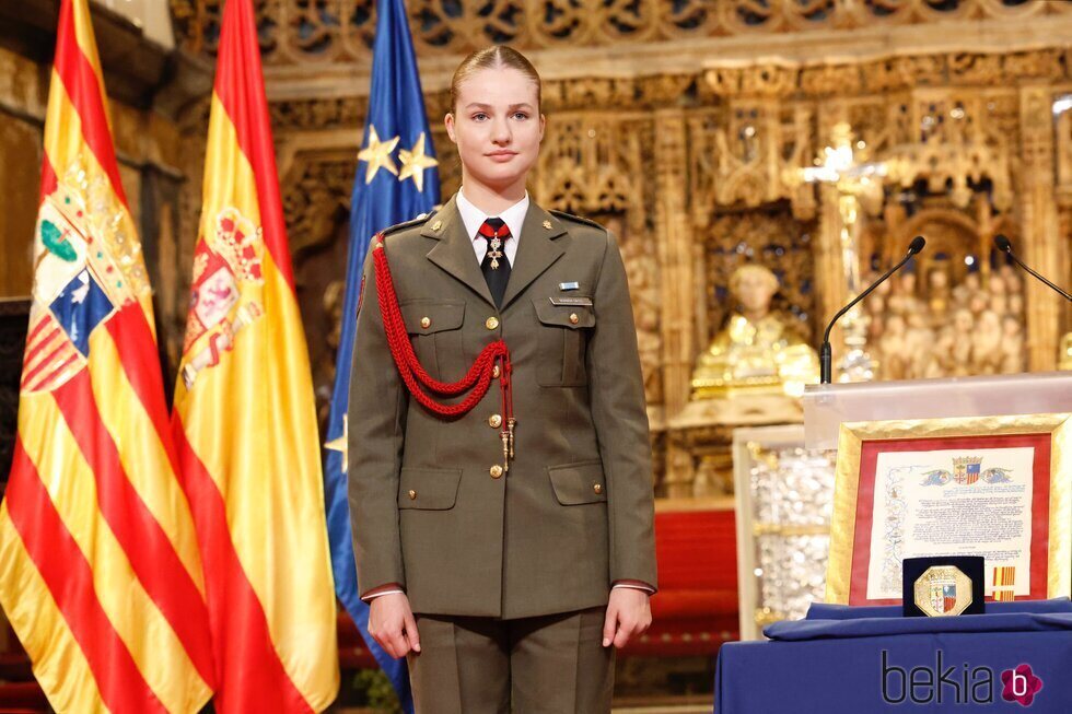 La Princesa Leonor en la entrega de la Medalla de Aragón