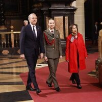 El Presidente de Aragón, la Princesa Leonor y la Ministra de Defensa en la entrega de la Medalla de Aragón