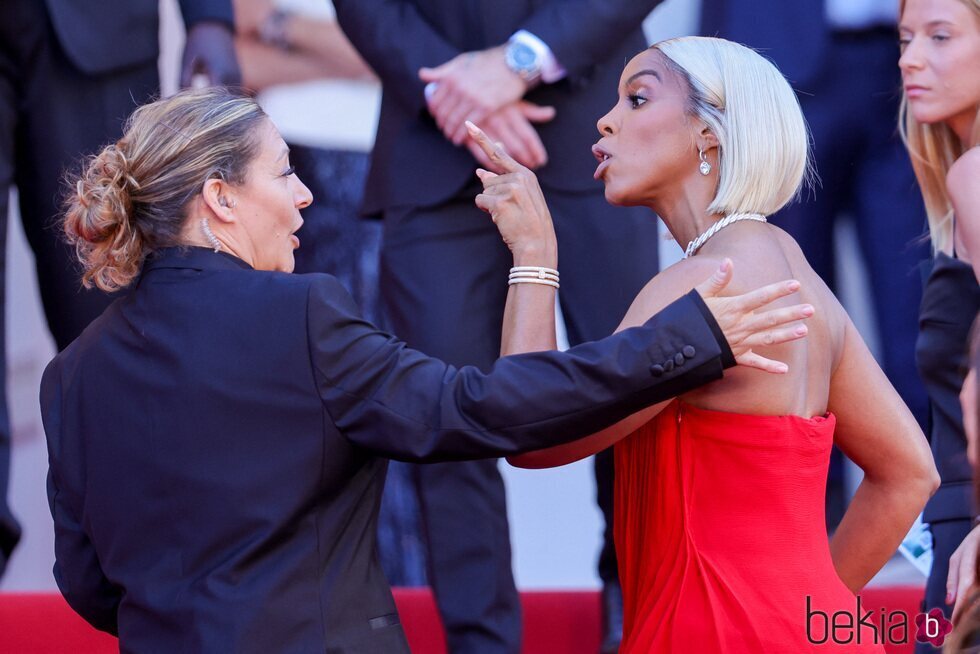 Kelly Rowland tiene un enfrentamiento con la seguridad en el Festival de Cannes 2024