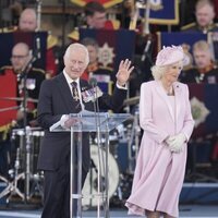 Los Reyes Carlos y Camilla en el 80 aniversario del Desembarco de Normandía
