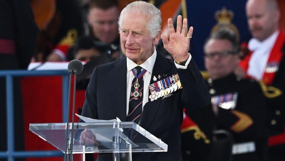 El Rey Carlos III en el 80 aniversario del Desembarco de Normandía