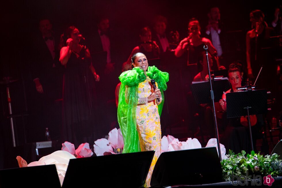 Isabel Pantoja en su concierto en Almería