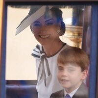Kate Middleton y el Príncipe Louis en el Trooping the Colour 2024
