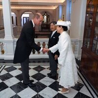 El Príncipe Guillermo saluda a Naruhito y Masako de Japón en la Visita de Estado de los Emperadores de Japón a Reino Unido