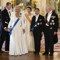 Los Reyes Carlos y Camilla y Naruhito y Masako de Japón en la cena de gala por la Visita de Estado de los Emperadores de Japón a Reino Unido