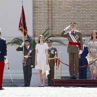 Los Reyes Felipe y Letizia y la Infanta Sofía en el nombramiento a la Princesa Leonor como Dama Alférez Cadete en la Academia de Zaragoza