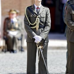 La Princesa Leonor en su nombramiento como Dama Alférez Cadete del Ejército de Tierra