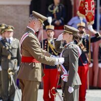 El Rey Felipe VI y la Princesa Leonor en el nombramiento a la Princesa Leonor como Dama Alférez Cadete