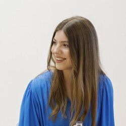 La Infanta Sofía, muy sonriente en la reunión con miembros del Consejo Asesor Joven de la Fundación Princesa de Girona