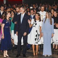 Los Reyes Felipe y Letizia, la Princesa Leonor y la Infanta Sofía en la ceremonia de entrega de los Premios Princesa de Girona 2024