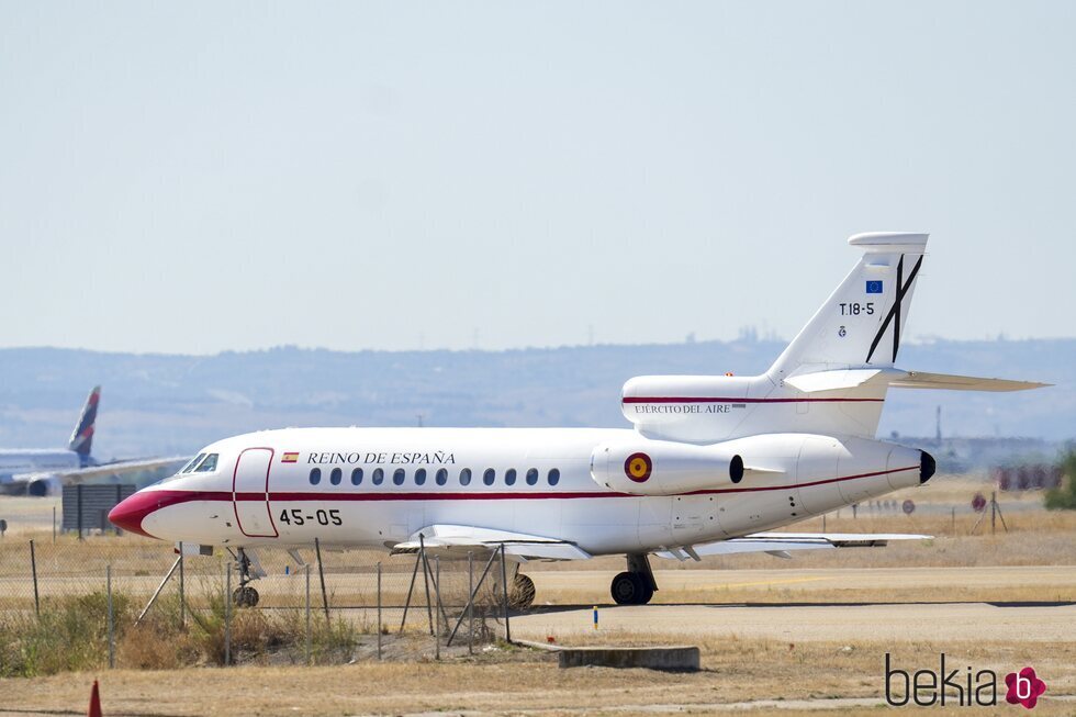 El avión en el que viajó la Princesa Leonor en su primer viaje oficial a Portugal