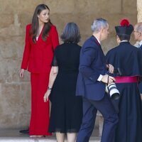 La Princesa Leonor en un momento de su visita al Monasterio de los Jerónimos en su primer viaje oficial a Portugal