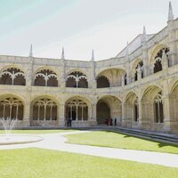 Vista del Monasterio de los Jerónimos durante la visita de la Princesa Leonor en su primer viaje oficial a Portugal