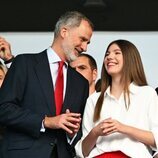 El Rey Felipe y la Infanta Sofía disfrutan de la final de la Eurocopa 2024