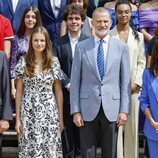 Los Reyes Felipe y Letizia, la Princesa Leonor y la Infanta Sofía en la audiencia al Patronato de la Fundación Comité Español de los Colegios del Mundo Uni