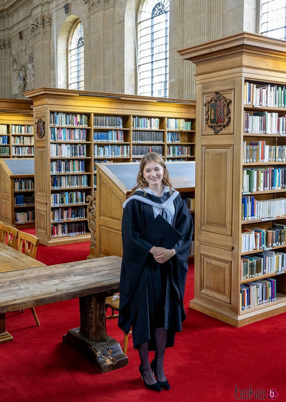 Elisabeth de Bélgica en su graduación universitaria en Oxford