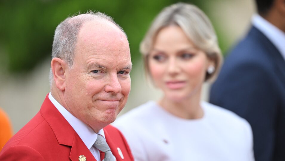 Los Príncipes Alberto y Charlene de Mónaco en la Ceremonia de Apertura de la Juegos Olímpicos 2024 de París