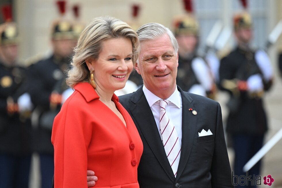 Los Reyes Matilde y Felipe de Bélgica en la Ceremonia de Apertura de la Juegos Olímpicos 2024 de París