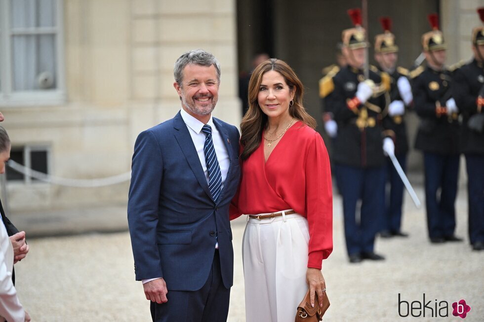 Los Reyes Federico y Mary de Dinamarca en la Ceremonia de Apertura de la Juegos Olímpicos 2024 de París