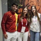 La Princesa Leonor y la Infanta Sofía con Nadal y Alcaraz en los Juegos Olímpicos de París 2024