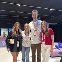 La Princesa Leonor y la Infanta Sofía con Pau Gasol y Cat McDonnell en los Juegos Olímpicos de París 2024