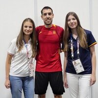 La Princesa Leonor y la Infanta Sofía con Álvaro Robles en los Juegos Olímpicos de París 2024