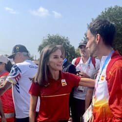 La Reina Letizia y el atleta Álvaro Martín Uriol en los Juegos Olímpicos de París 2024