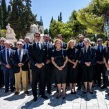 La Familia Real Griega en el funeral de Miguel de Grecia