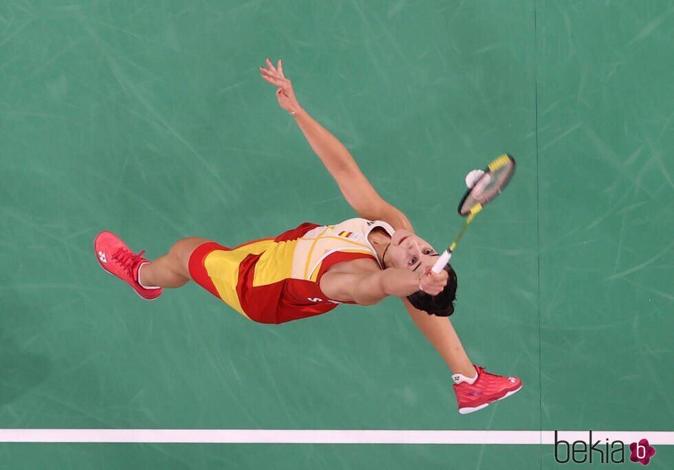 Carolina Marín en las semifinales de bádminton en los Juegos Olímpicos de París 2024