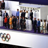 La Reina Sofía y otras autoridades en la ceremonia de clausura de los Juegos Olímpicos de París 2024