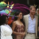 El Príncipe Harry y Meghan Markle a su llegada a Colombia en su visita en agosto 2024