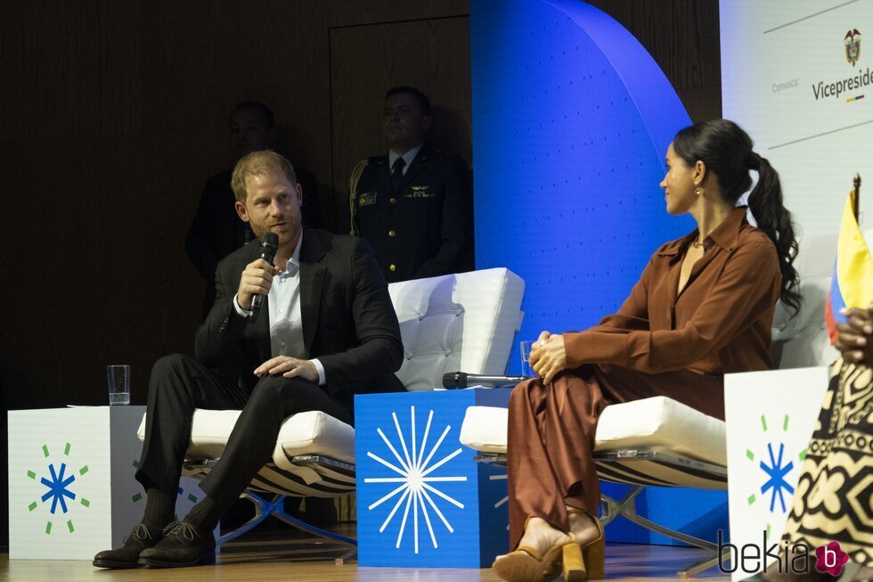 El Príncipe Harry y Meghan Markle en la Cumbre sobre un Futuro Digital Responsable en Colombia