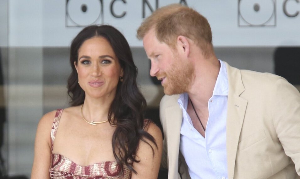 El Príncipe Harry y Meghan Markle en el Centro Nacional de las Artes Delia Zapata en Colombia