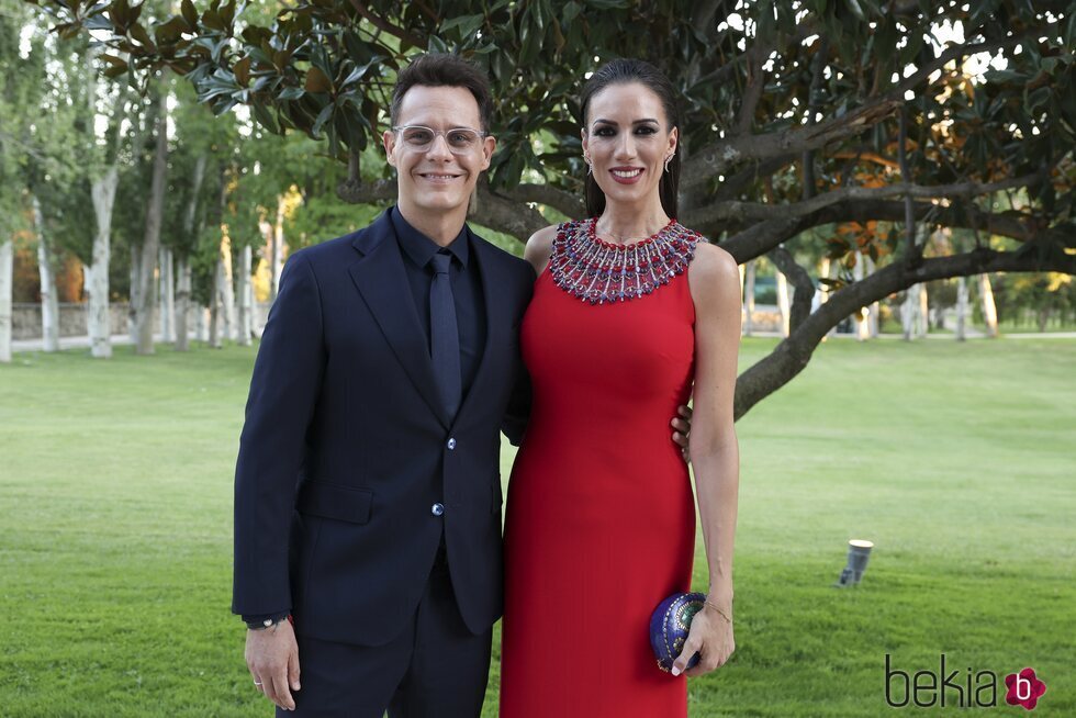 Christian Gálvez y Patricia Pardo en la boda de Antonio Rossi y Hugo Fuertes