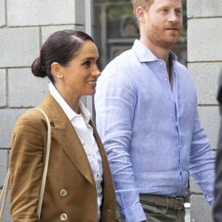 El Príncipe Harry y Meghan Markle en el colegio La Giralda de Bogotá