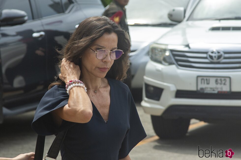 Silvia Bronchalo llegando al Tribunal Provincial de Koh Samui para la lectura de la sentencia de Daniel Sancho