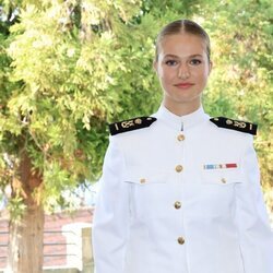 Foto oficial del ingreso de la Princesa Leonor a la Escuela Naval de Marín, en Pontevedra