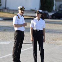 La Princesa Leonor conoce las instalaciones de la Escuela Naval de Marín, en Pontevedra