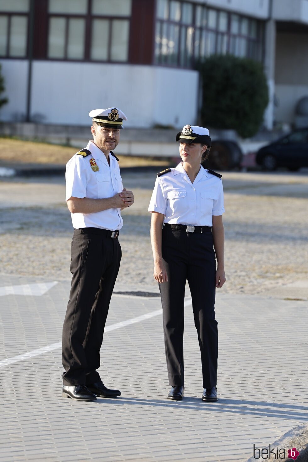 La Princesa Leonor conoce las instalaciones de la Escuela Naval de Marín, en Pontevedra