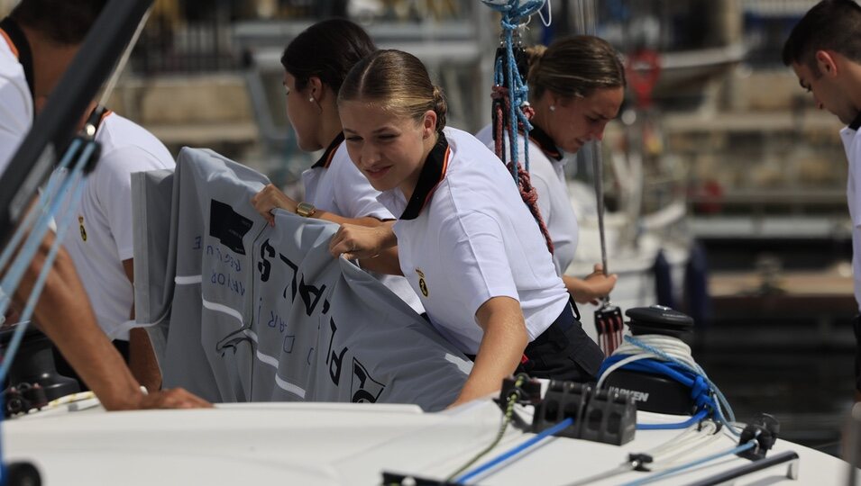 La Princesa Leonor, en instrucción marinera tras ingresar en la Escuela Naval de Marín