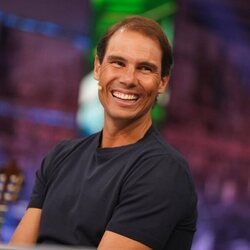 Rafa Nadal, muy sonriente en el plató de 'El Hormiguero'