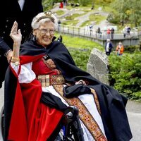 Astrid de Noruega en la boda de Marta Luisa de Noruega y Durek Verrett