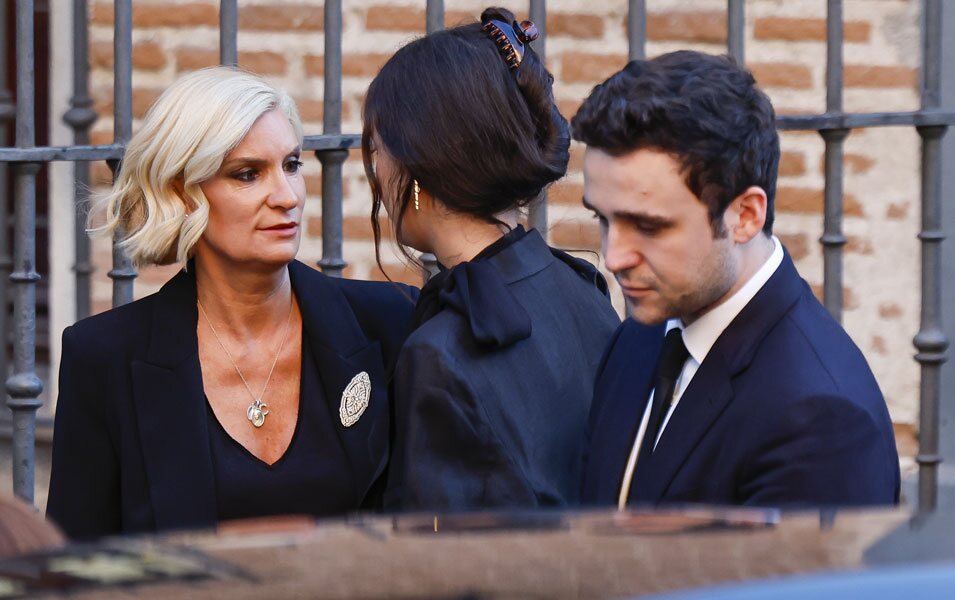 María Zurita, Froilán y Victoria Federica en el funeral de Juan Gómez-Acebo