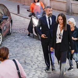 Laura Ponte en el funeral de Juan Gómez-Acebo