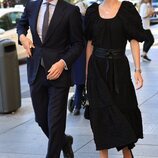 Fernando Fitz-James Stuart y Sofía Palazuelo en la misa funeral de Alejandro Fernández de Araoz