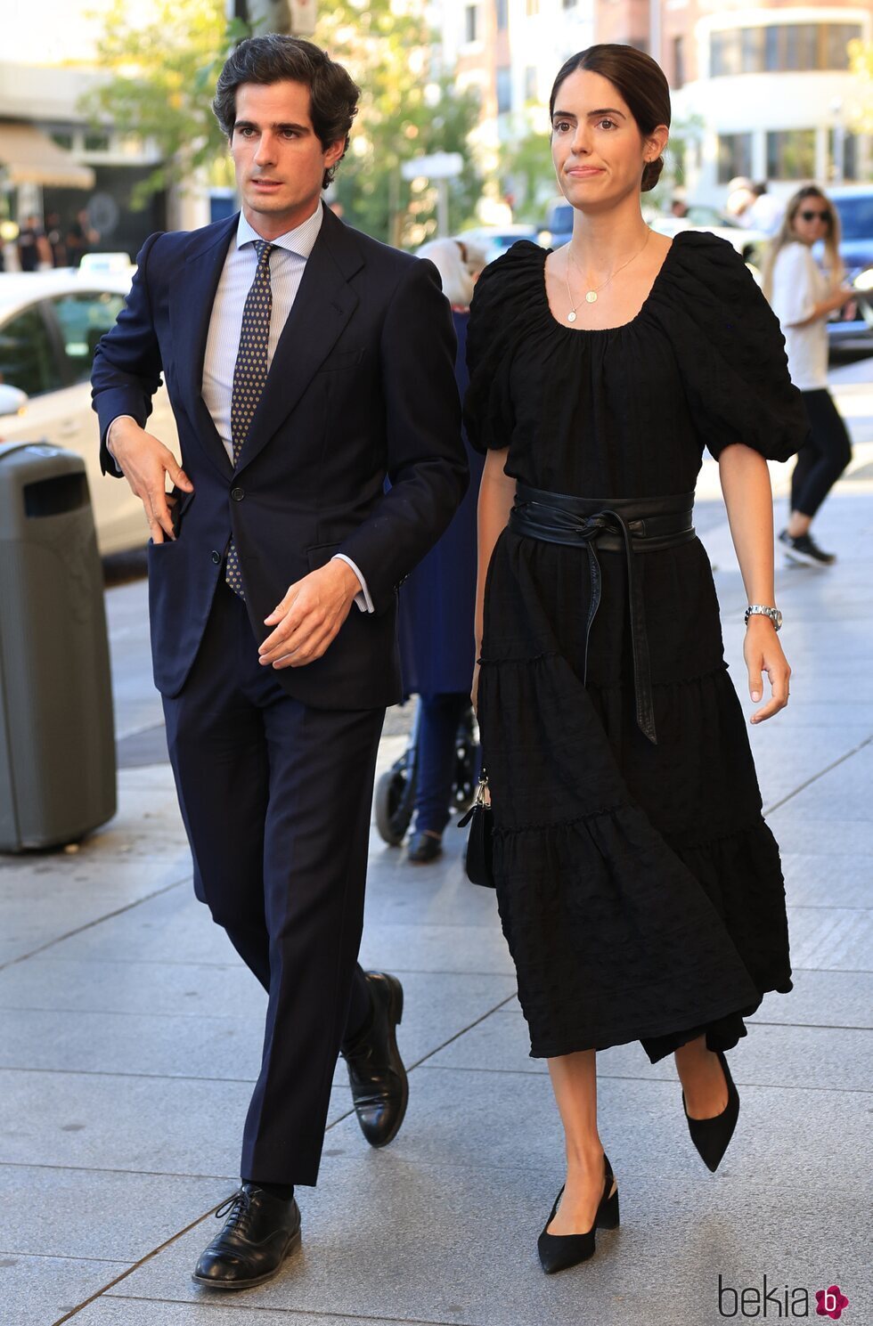 Fernando Fitz-James Stuart y Sofía Palazuelo en la misa funeral de Alejandro Fernández de Araoz