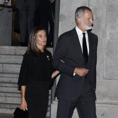 Los Reyes Felipe y Letizia en el funeral de Alejandro Fernández de Araoz