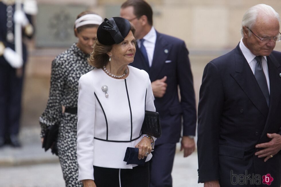 Los Reyes Carlos Gustavo y Silvia de Suecia en la Apertura del Parlamento Sueco 2024