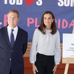 La Reina Letizia con Emiliano García-Page en la apertura del Curso Escolar 2024/2025